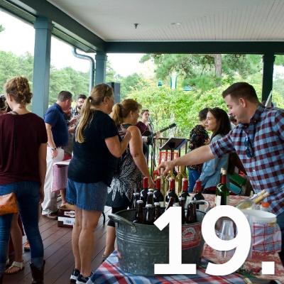 Wind up your day with a wine tasting